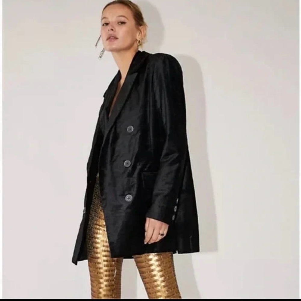 Free People Cosmo Velvet Blazer
